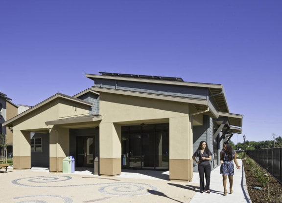 New Harmony Mutual Housing Community community room exterior