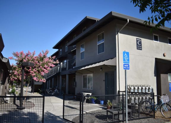 Owendale Mutual Housing Community unit exterior, courtyard