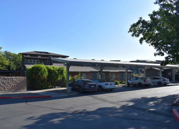 Owendale Mutual Housing Community covered parking stalls