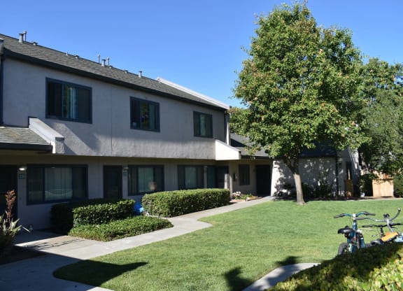 Twin Pines Mutual Housing Community courtyard and units