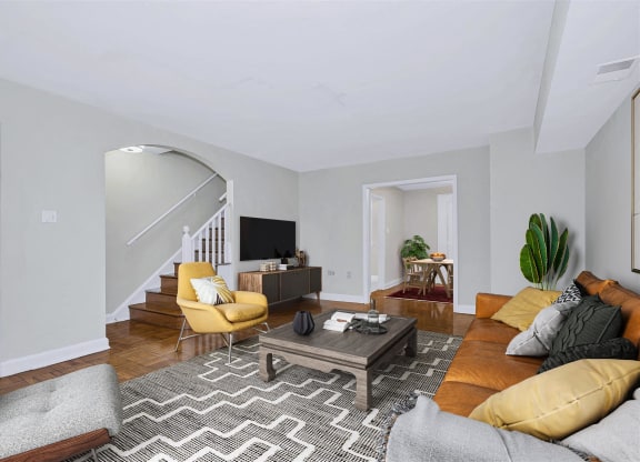 Falkland Chase Apartments in Silver Spring, Maryland Model Living Room