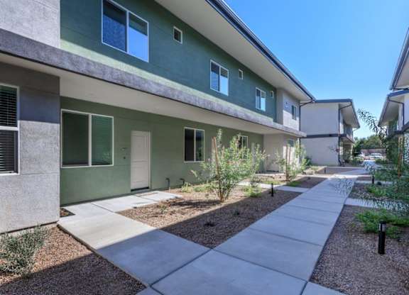 The Hedrick on Mountain Townhome-Style Apartments in Tucson, Arizona Exterior