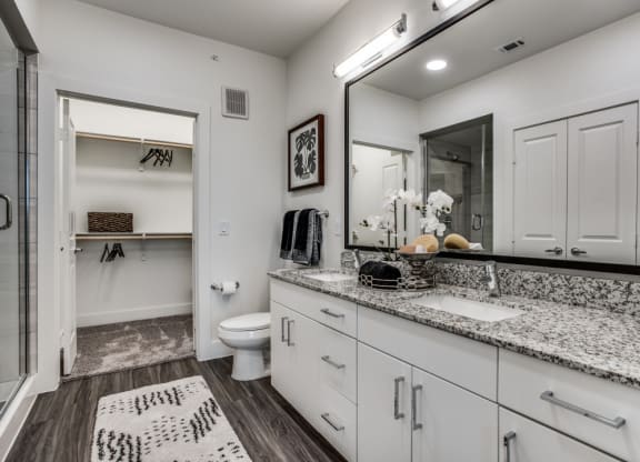 Astra Avery Ranch Bathroom with Attached Walk-In Closet