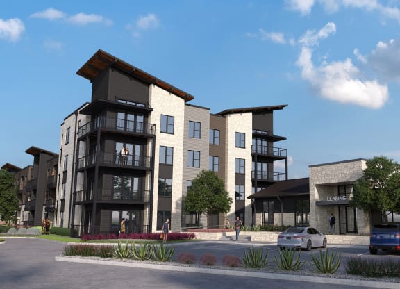 Aura High Pointe Apartments in Austin, Texas Exterior Rendering