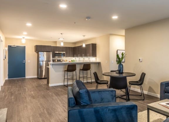 192nd West Lofts Living Room and Kitchen