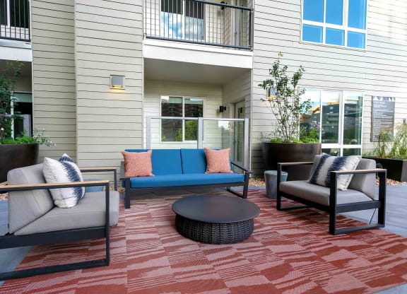 TriVista on Speer Outdoor Seating Area