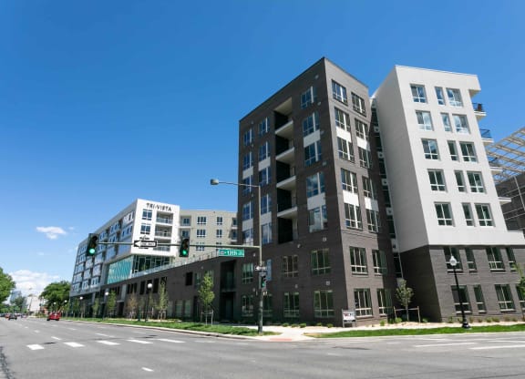 TriVista on Speer Exterior Building