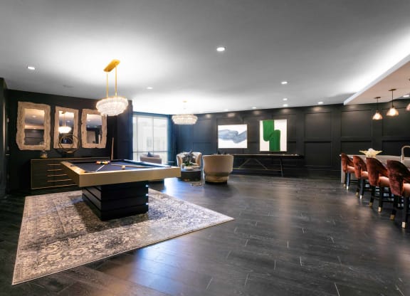 TriVista on Speer Interior Billiards Table