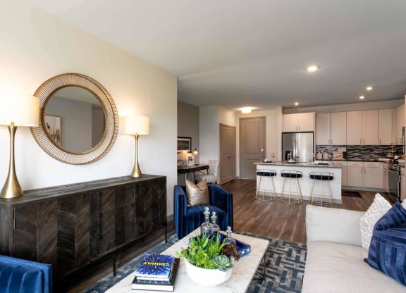 TriVista on Speer Model Living Room