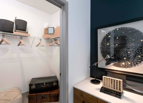 TriVista on Speer Model Closet and Bedroom