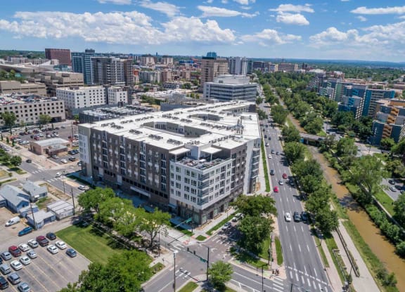 TriVista on Speer Exterior Building