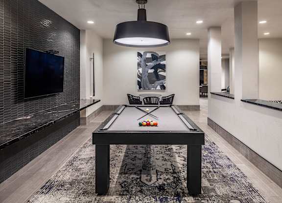 Aura Thirty2 Apartments Clubhouse Billiards Table