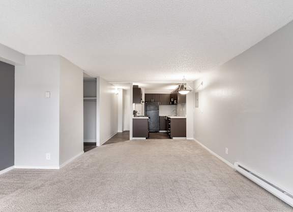 Luxe at Meridian Apartments Kitchen and Living Room