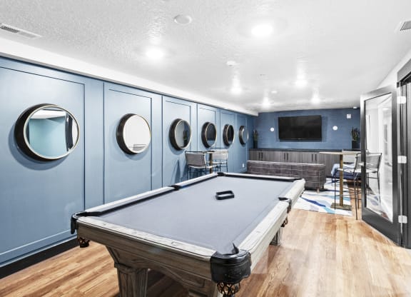 Proximity Apartment Homes Game Room with Pool Table