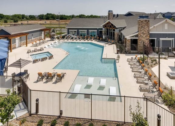 The Ranch at First Creek Apartments Overview of Swimming Pool Area