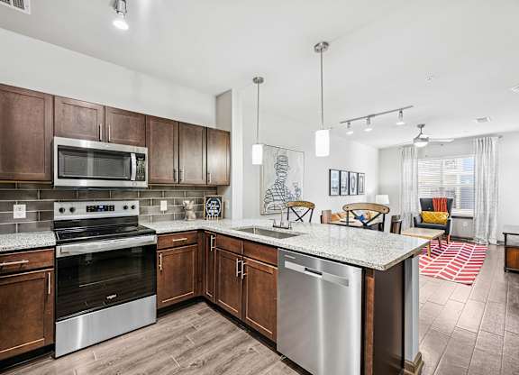 909 Flats Modern Apartments in Nashville, Tennessee Model Kitchen