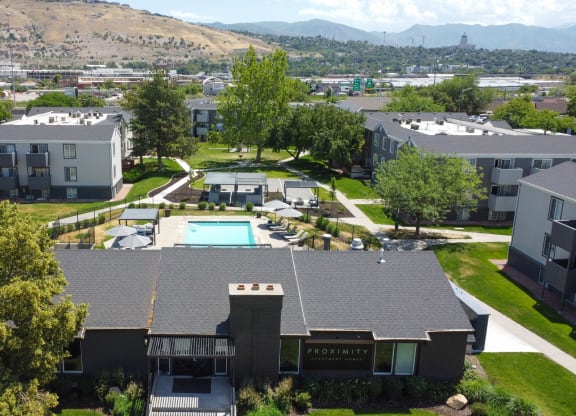 Proximity Apartment Homes aerial