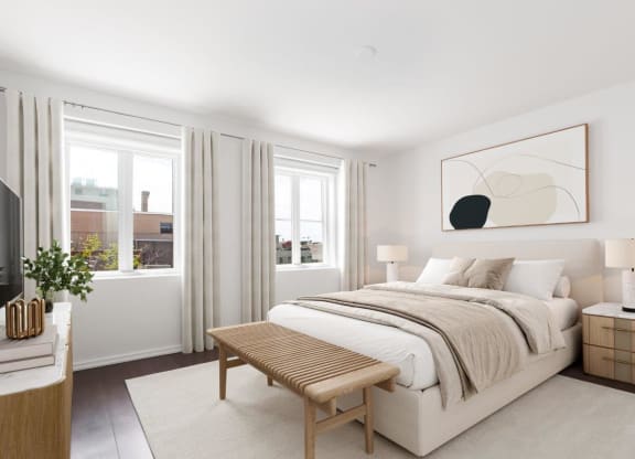 Alton District Luxury Apartments in Washington, DC Model Bedroom