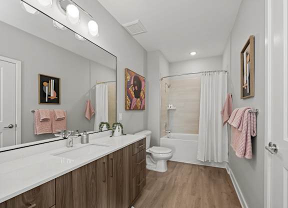 Alton Mill District Apartments in Charlotte, North Carolina Model Bathroom