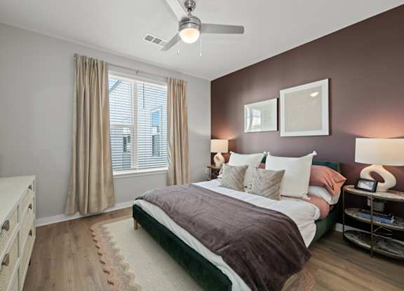 Alton Mill District Apartments in Charlotte, North Carolina Model Bedroom