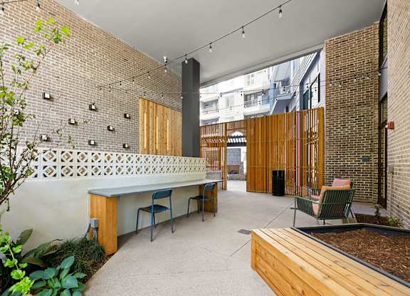 Alton Mill District Apartments in Charlotte, North Carolina Patio