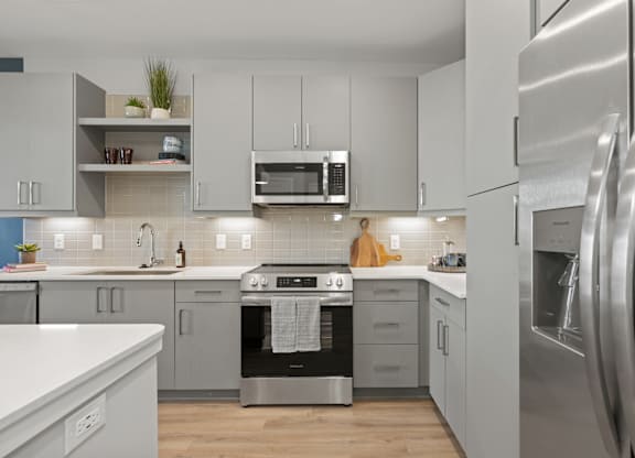 Alton Mill District Apartments in Charlotte, North Carolina Model Kitchen