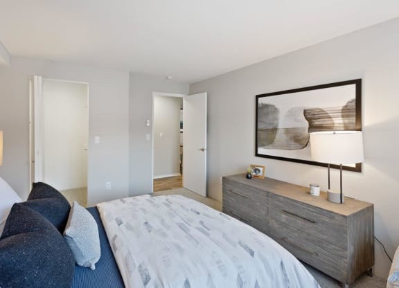 Alvista 23 Apartment Homes Model Bedroom with Walk-In Closet
