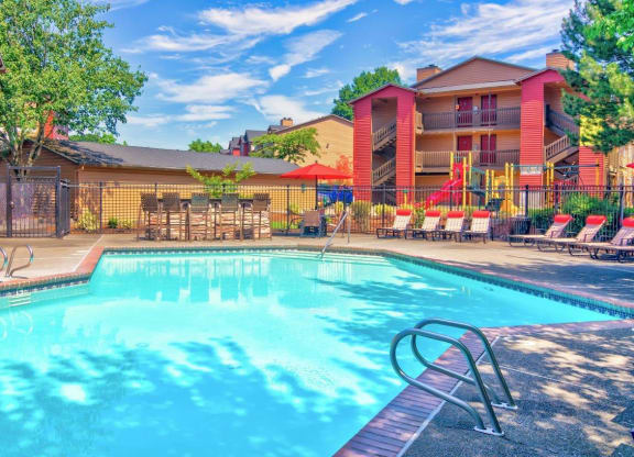Alvista 23 Apartment Homes Pool with Lounge Chairs
