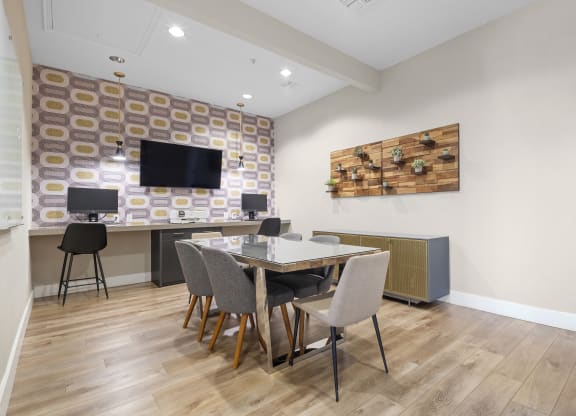 Estancia at Mission Grove Apartments Clubhouse Co-Working Area