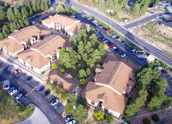 Overhead view of Table Rock Apartment Homes in Flagstaff, AZ