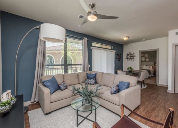 Contemporary Living Room at Arden Woods Apartments, Texas