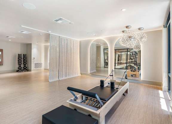 a fitness studio