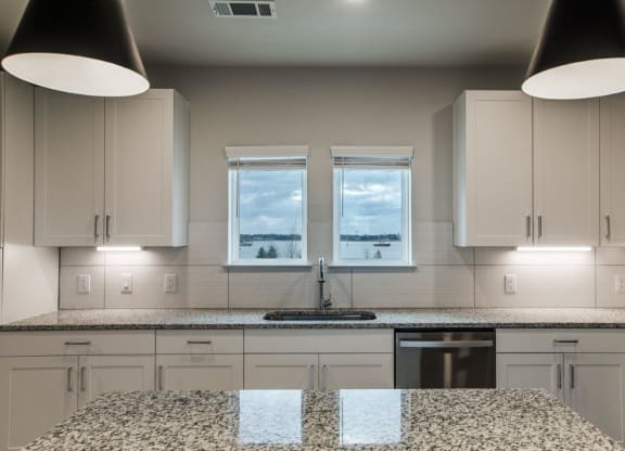 Aura Beacon Island Model Kitchen