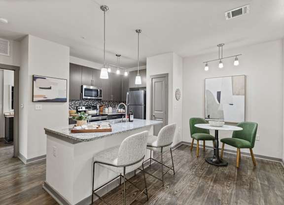Axis Hamilton Apartments in San Antonio, Texas Model Kitchen with Island