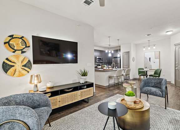 Axis Hamilton Apartments in San Antonio, Texas Model Living Room
