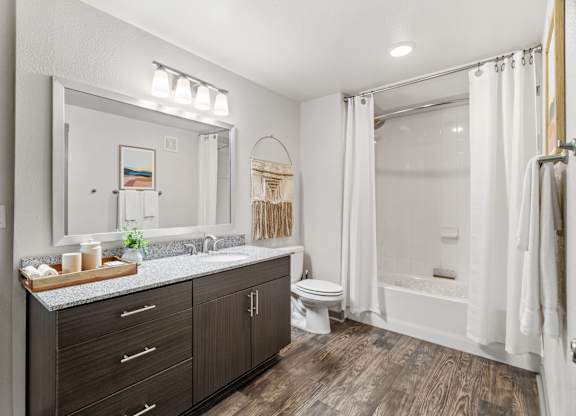 Axis Hamilton Apartments in San Antonio, Texas Model Bathroom
