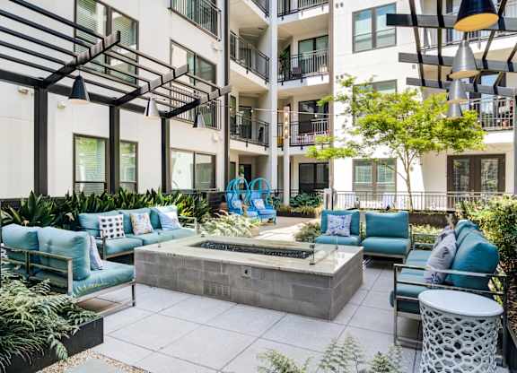 Axis Midtown Apartments in Atlanta, Georgia Patio with Fire Pit