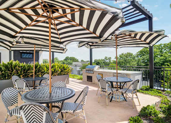 Axis Midtown Apartments in Atlanta, Georgia Courtyard with BBQ's