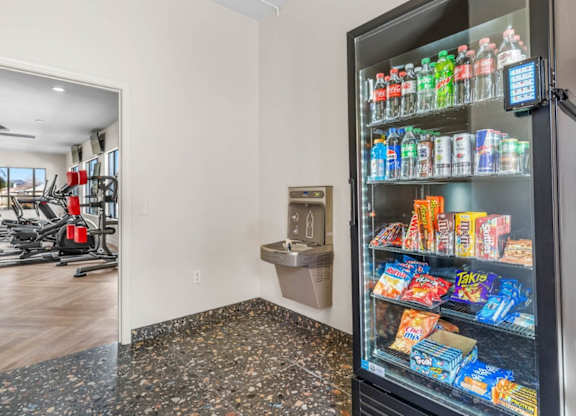 Bayside Apartments in Phoenix, Arizona Water Fountain and Vending Machine