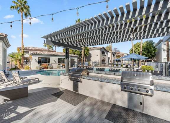 Bayside Apartments in Phoenix, Arizona Patio and BBQ's