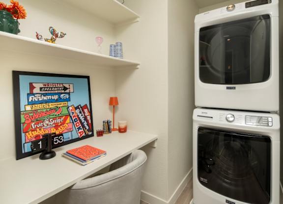Cabana Aldea New Apartments in Glendale, Arizona Washer and Dryer and Built-In Desk