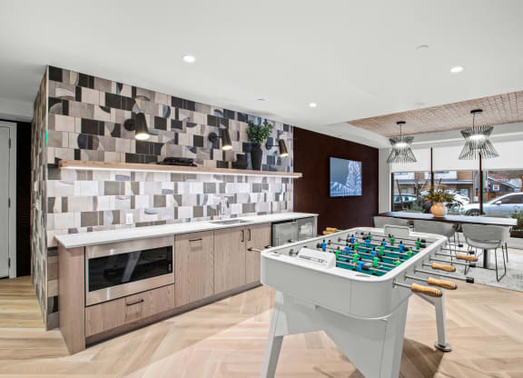 Corner 63 Apartments game room