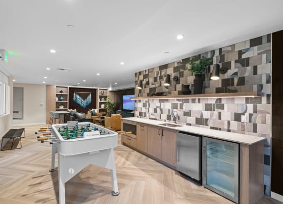 Corner 63 Apartments game room