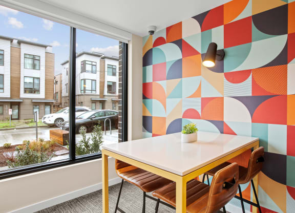 Corner 63 Apartments co-working area