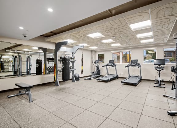 Corner 63 Apartments fitness center