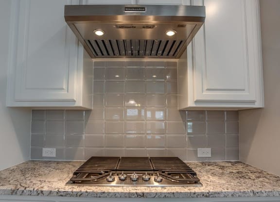 Cottages at the Realm Kitchen with Gas Stove