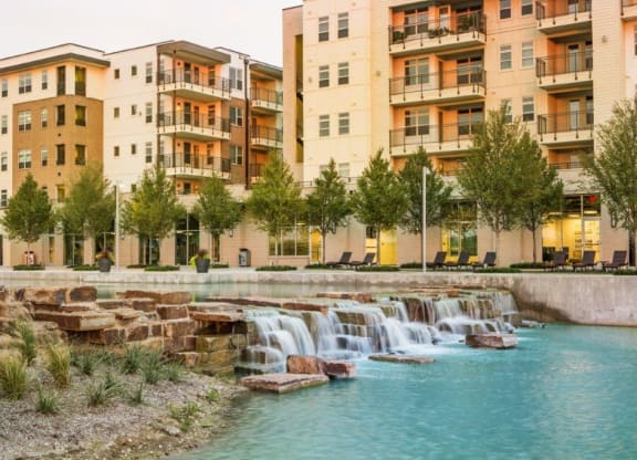 Discovery at The Realm in Lewisville, Texas Waterfall