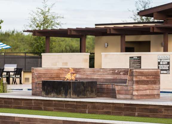 Outdoor Firepit Patio at Discovery at The Realm, Texas, 75056