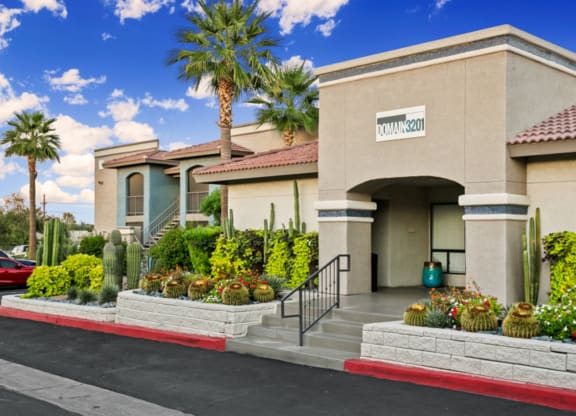 Domain 3201 Clubhouse Exterior and Entrance