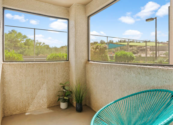 Domain 3201 Apartments Model Balcony